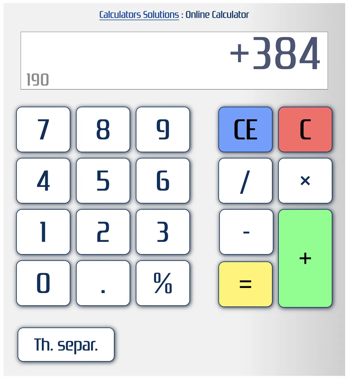 Free online calculator